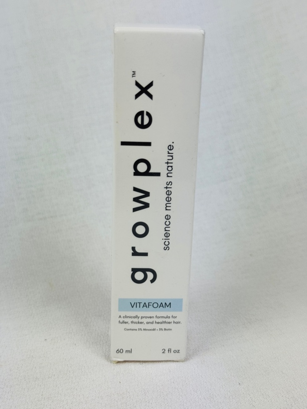 GROWPLEX Vitafoam 5% Minoxidil Foam for Hair Regrowth - 2 fl oz *NEW SEALED* - Picture 5 of 8